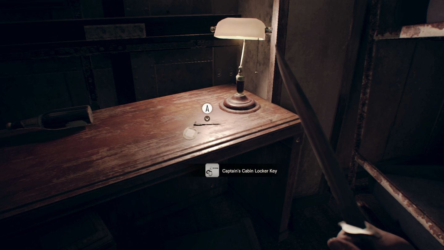 Resident Evil 7 Fixing the Ship elevator with the power cable, Captain’s Cabin Locker Key and